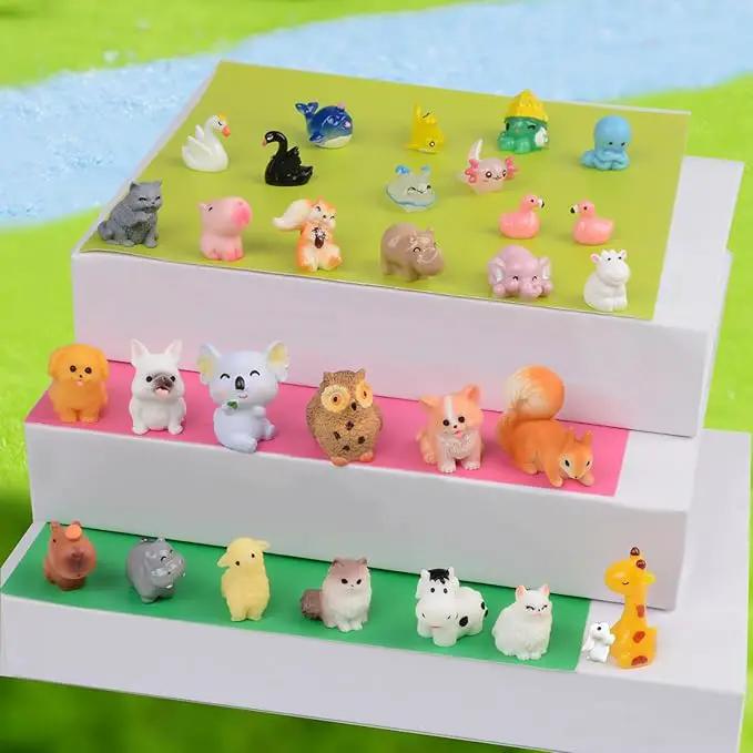 150 Pcs Mini Resin Animals Miniature Animal Figurines Tiny Resin Animals Mini Animals Small Animals Figures Bulk for Fairy Garden Décor Micro Landscape Ornaments Dollhouse Craft Accessories by GreenHaven Gardens