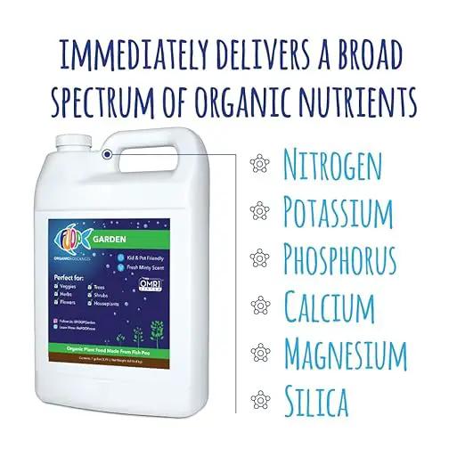 FOOP Garden - Organic Liquid Plant Food Made from Fish Manure (with Fresh Minty Scent) | Fish Fertilizer Alternative Perfect for Veggies, Herbs, Flowers,Trees,Shrubs | Kid&Pet Friendly (1 Gallon) by GreenHaven Gardens