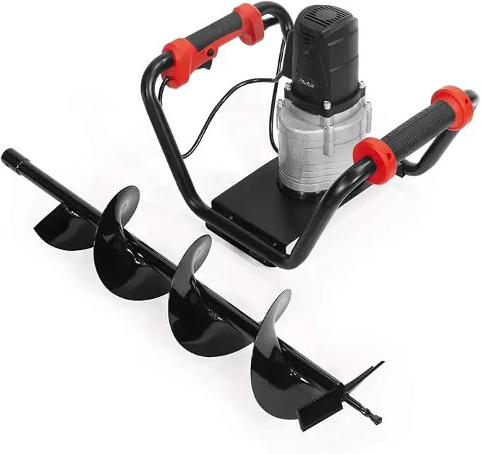 XtremepowerUS 1500W Electric Post Hole Digger Earth Auger Dig Hole Fence Post Hole Digging, Tree Planting with 6" Digging Auger Bit Set, 3/4" Shaft by GreenHaven Gardens