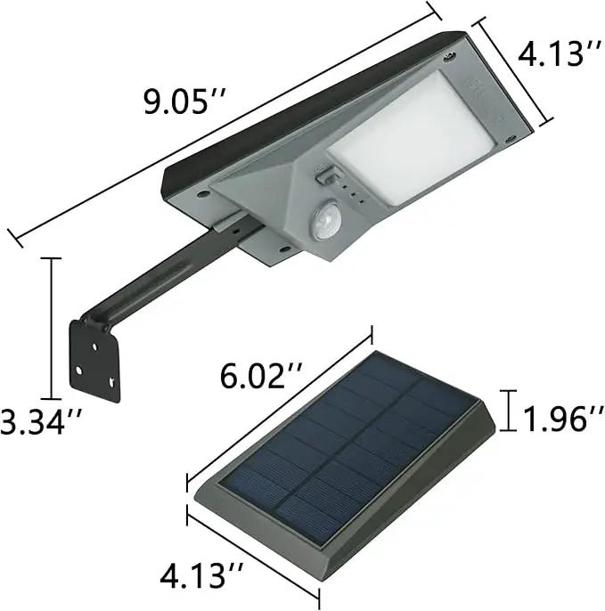 Luwint Solar Motion Lights Outdoor, Waterproof Solar Powered Flood & Security Lights for Outside, Motion Sensor by GreenHaven Gardens