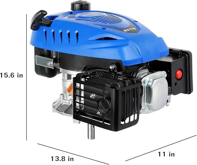 BILT HARD Gas Engine Vertical Shaft, 173cc 4.4 HP 4-Stroke Gas Motor, Replacement Engine for Lawn Mower, EPA & CARB Compliant by GreenHaven Gardens