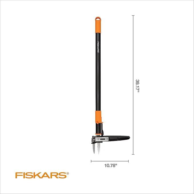 Fiskars 3-Claw Stand Up Weed Puller Tool, Gardening Hand Weeding Tool with 39" Long Ergonomic Handle with Easy-Eject Mechanism by GreenHaven Gardens