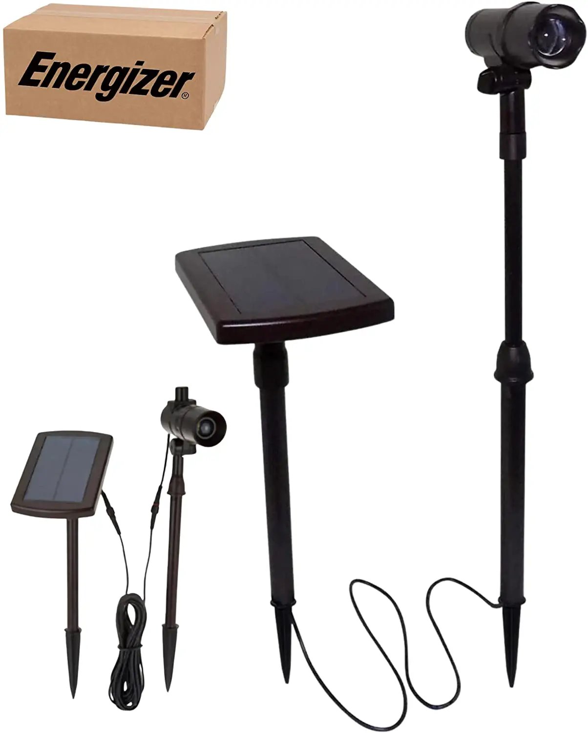 Energizer Smart Focus LED 100-Lumen Solar Spotlight 2 Pack by Outdoor Solar Outlet