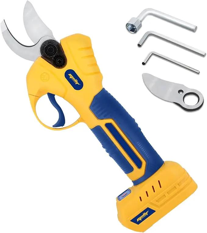 Mellif Electric Pruning Shears Compatible With DeWalt 20V Max Battery (Tool Only), Cordless Garden Pruner w/ 2,6000RPM Brushless Motor, Imported Steel Blades-25mm(0.98 Inch) Cutting Diameter by GreenHaven Gardens
