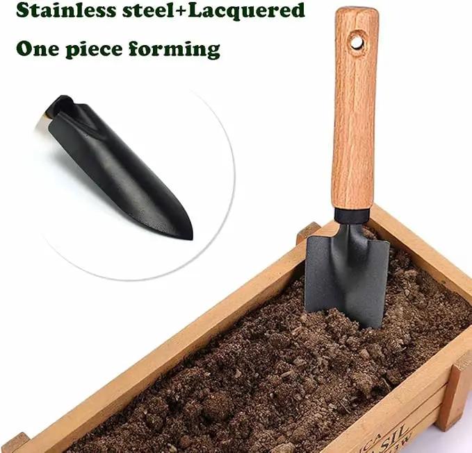 Garden Tools Set-Garden Trowel, Large Succulent Plant Transplant Trowel Set,3 Piece Large Premium Gardening Hand Kit,1 Narrow Shovel,1 Wide Shovel and 1 Garden rake Tools Set Gift for Mens and Womens by GreenHaven Gardens
