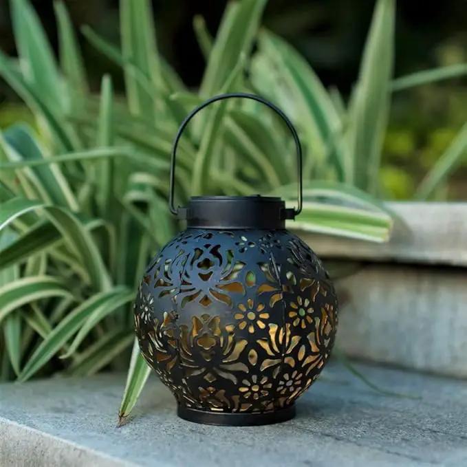 2 Pack Outdoor Solar Hanging Lantern Lights Decorative Christmas Light for Garden Patio Courtyard Lawn and Tabletop. Unique Gifts for Women Gardening. by GreenHaven Gardens