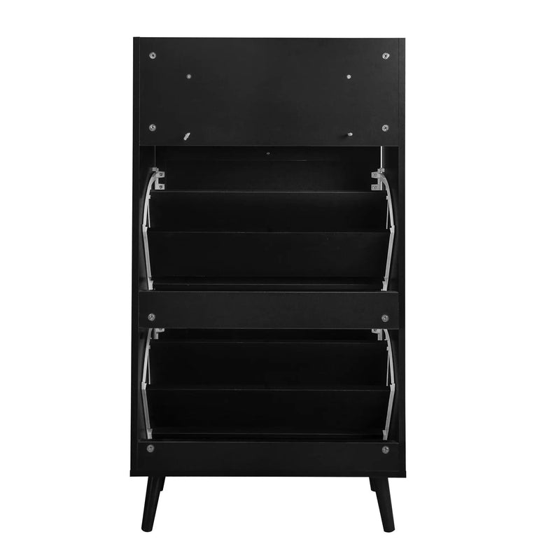 Allen - Rattan 2 Door 1 Drawer Cabinet Shoe Rack For Entrance by HouseOfZazla
