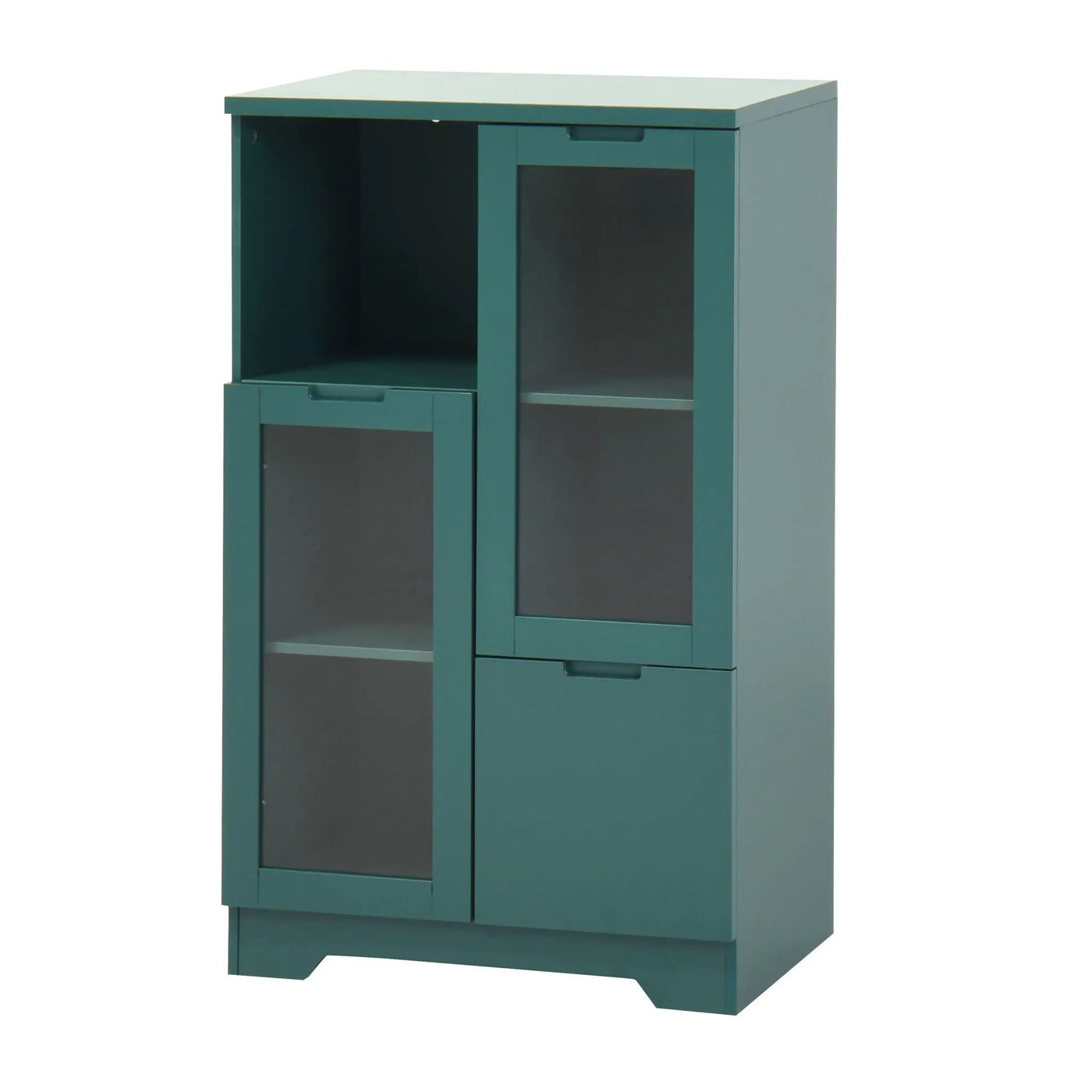 Modern Cabinet With Glass Doors And Drawer by Unique Piece Furniture