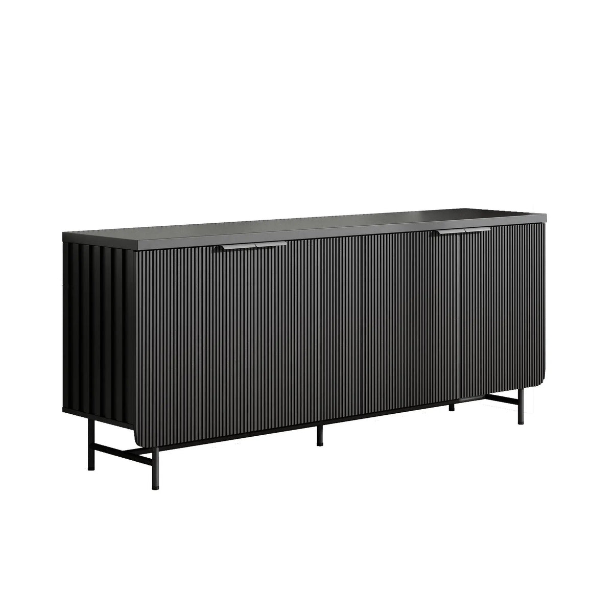 Modern Scandinavian Alcove Door Kitchen Storage Sideboard Buffet Cabinet Console by HouseOfZazla