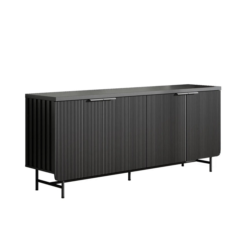 Modern Scandinavian Alcove Door Kitchen Storage Sideboard Buffet Cabinet Console by HouseOfZazla