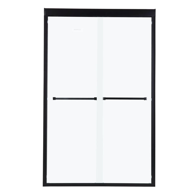 Modern Double Sliding Shower Enclosure, Tempered Glass by HouseOfZazla