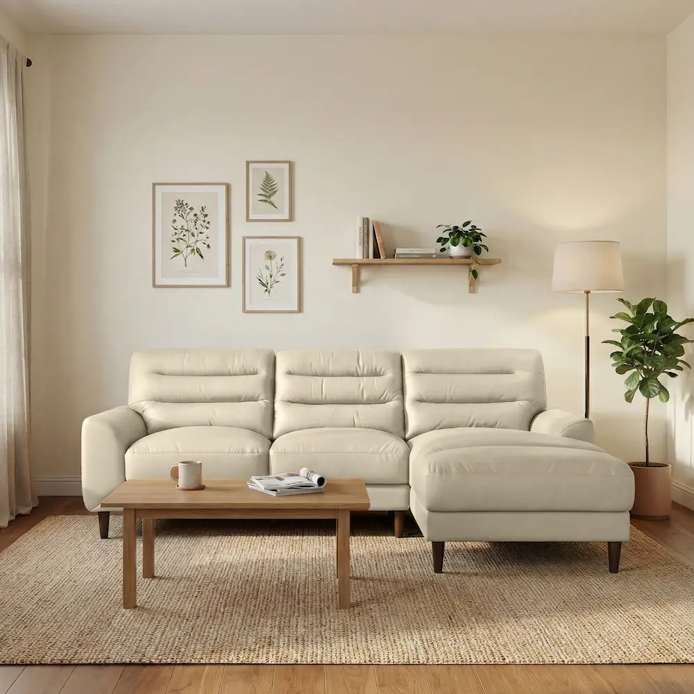 Clarion Genuine Leather Sectional by HouseOfZazla