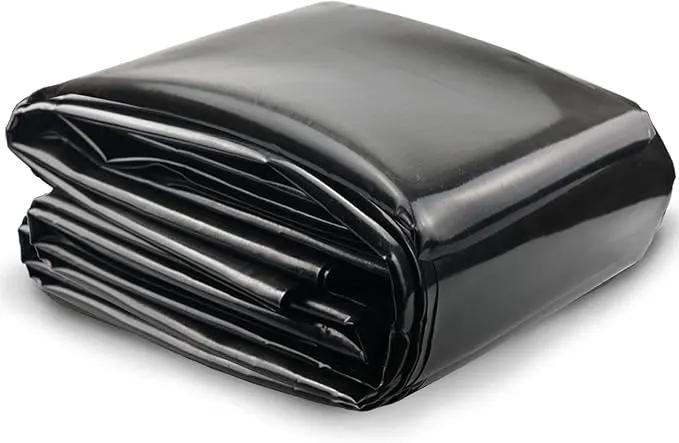 20 Mil Pond Liner, 10x13 Ft Pond HDPE Skins Small Fish Pond Liners Rubber Pond Tarp Easy Cutting Underlayment for Fountains, Waterfall & Water Gardens by GreenHaven Gardens
