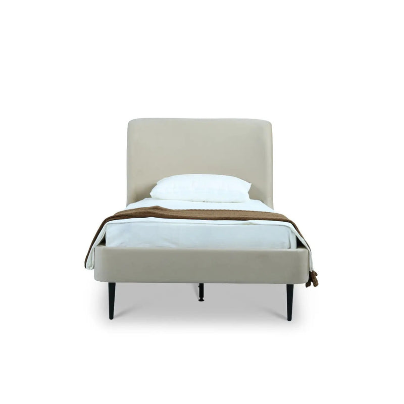 Heather - Upholstered Bed With Curved Headboard