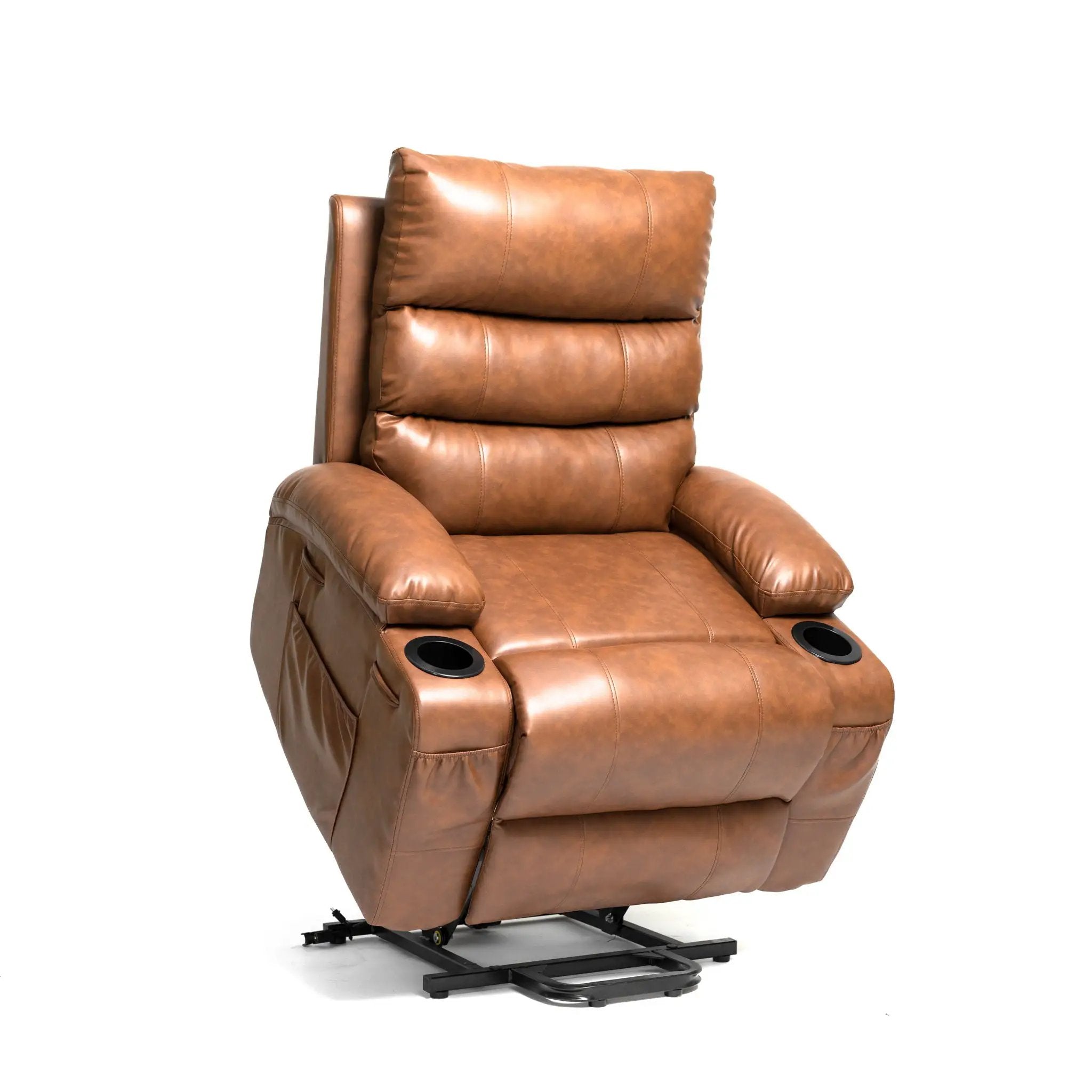 Large Size Electric Power Lift Recliner Chair Sofa With 8 Point Vibration Massage And Lumbar Heat by Unique Piece Furniture