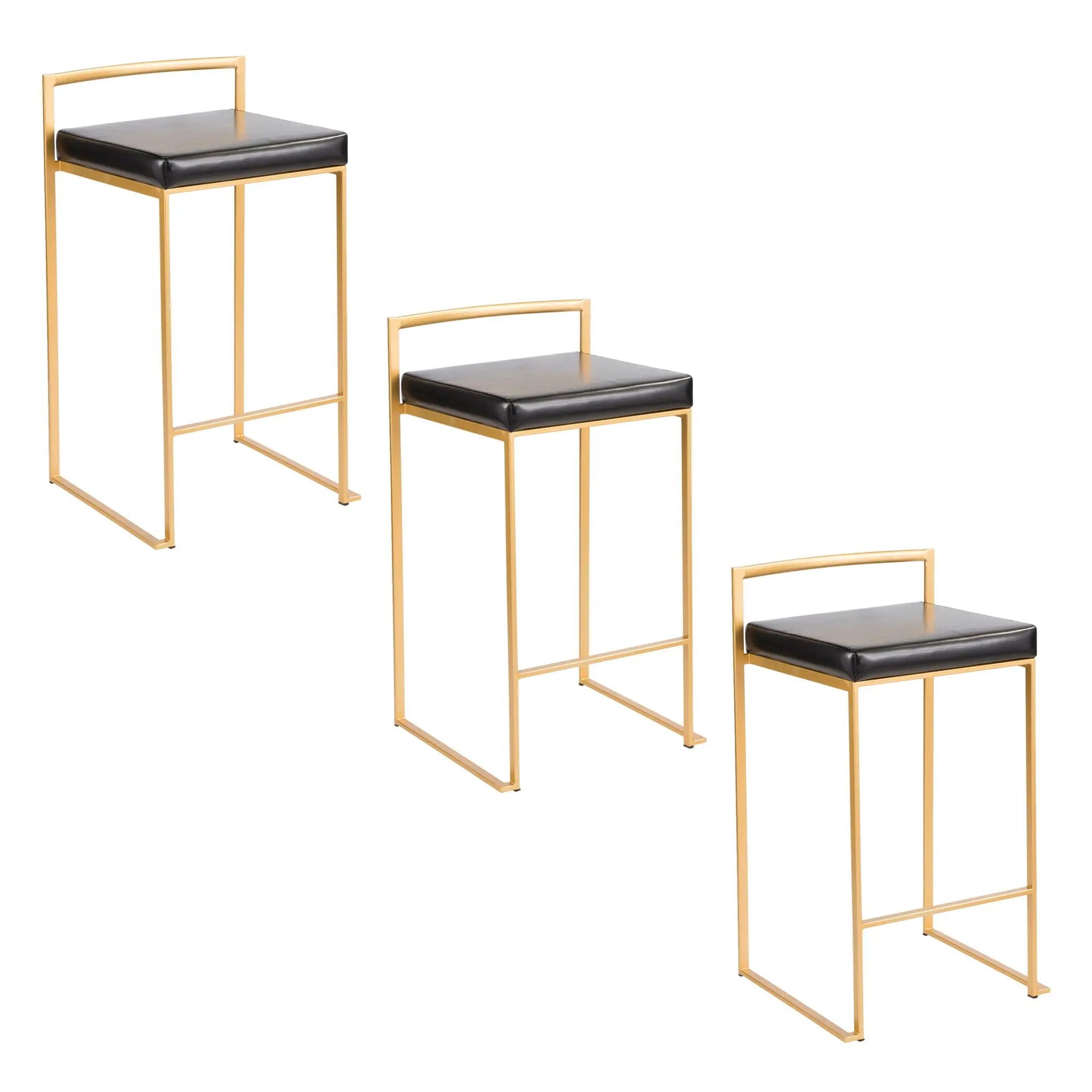 Fuji - Contemporary / Glam Design Counter Stool (Set of 2) by HouseOfZazla