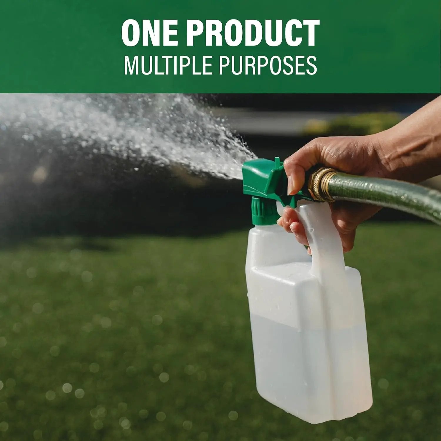 Humboldts Secret 2-Pack Garden Hose End Sprayer | Multipurpose Lawn Attachment with 100 to 1 Mixing Ratio | Garden Sprayer for Lawn Care, Fertilizing, Car Wash & Outdoor Use | 32 ounce by GreenHaven Gardens