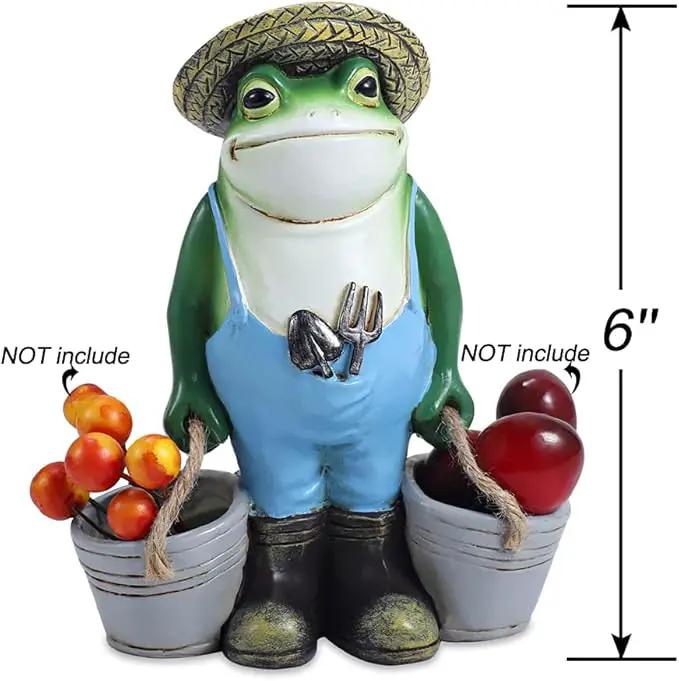 Frog Garden Decor, Frogs Garden Statue for Yard, Garden, Indoor Outdoor Decoration and Housewarming Gift by GreenHaven Gardens