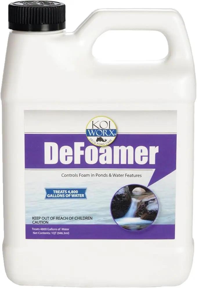 KoiWorx Defoamer - 32oz- Removes Foam from Decorative and Ornamental Ponds, Safe for Koi by GreenHaven Gardens