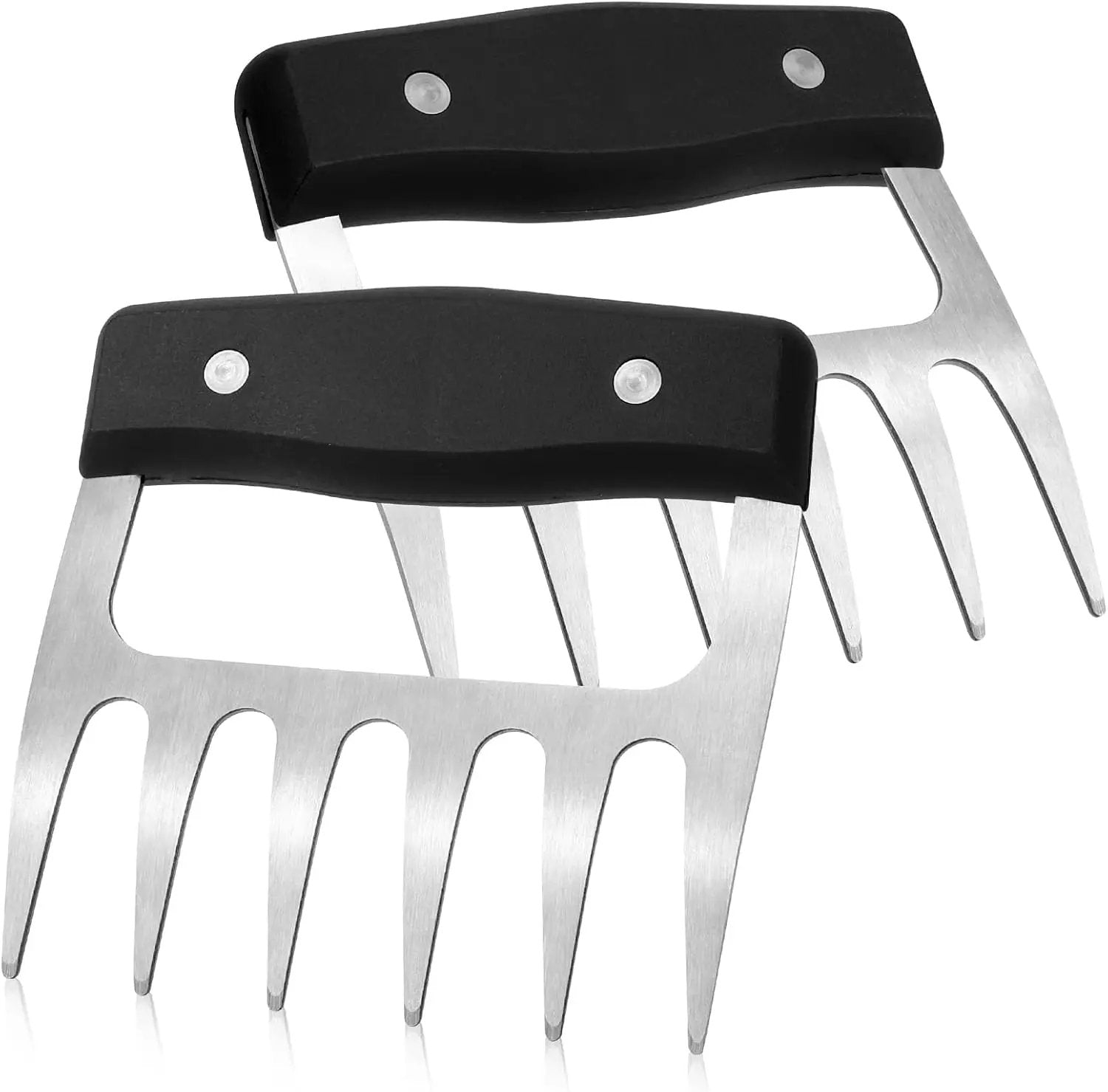 2 PCS Meat Shredder Claws, Stainless Steel Meat Claws, Metal Pulled Pork with Handle Turkey Pork Chicken Shredder Tool Accessories for Men Cooking Grilling BBQ Serving by GreenHaven Gardens