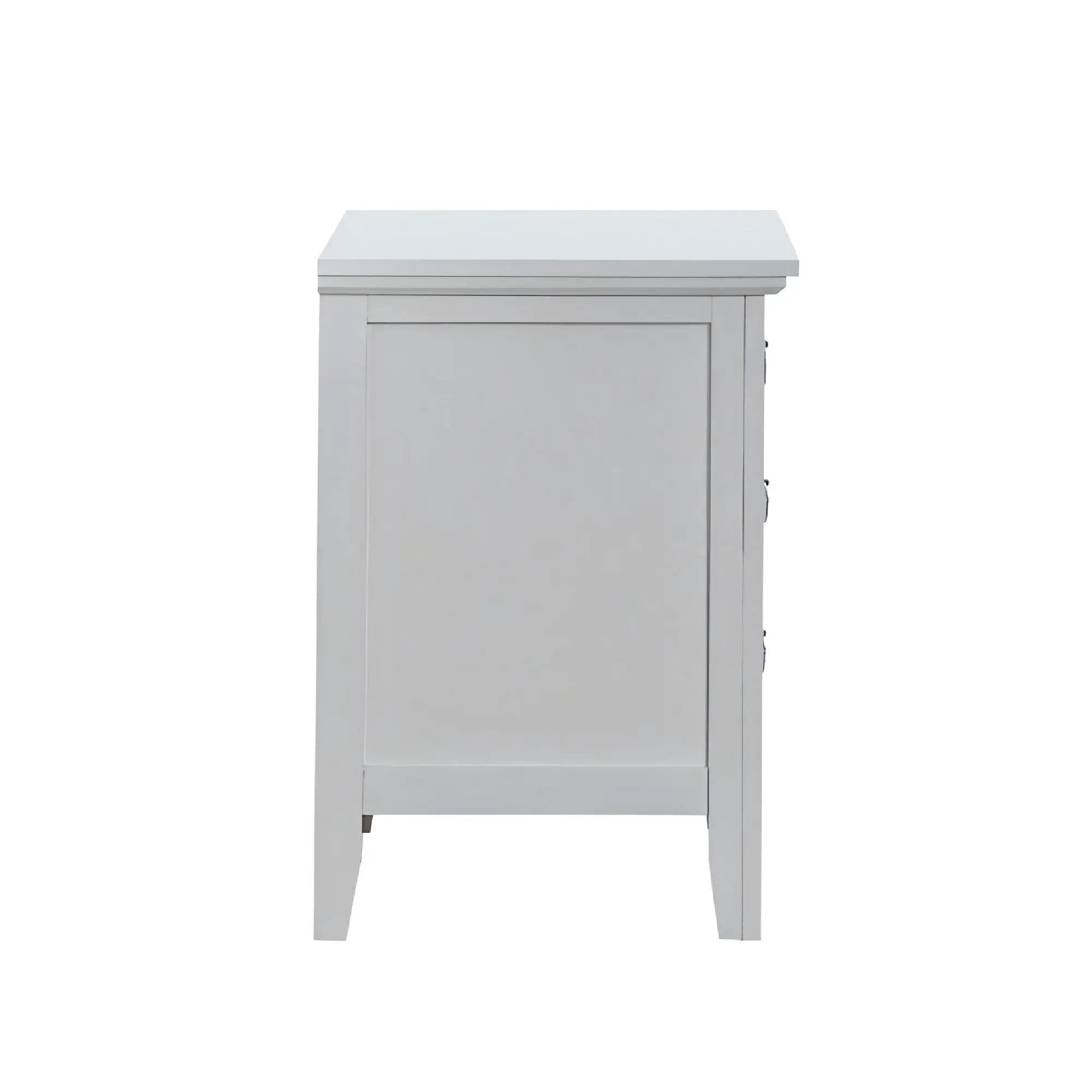 Hammond - 3 Drawer Nightstand - White by HouseOfZazla