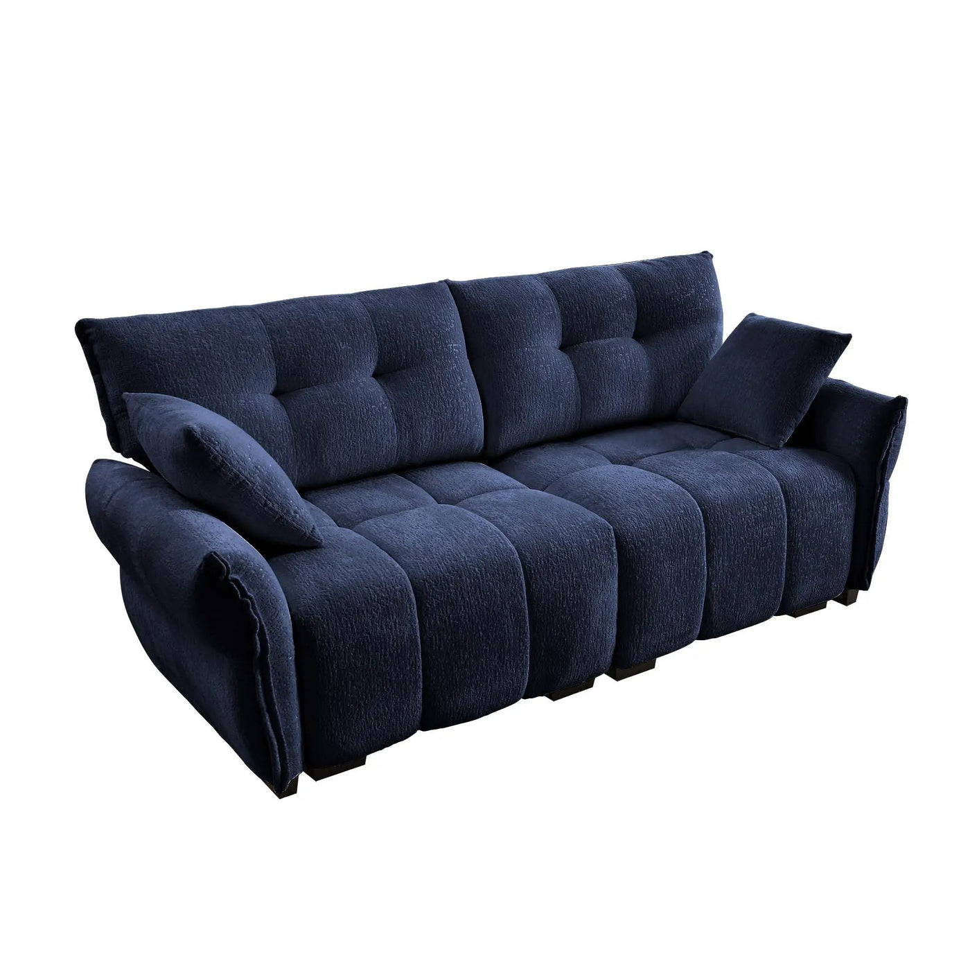 Modern Sofa & Pillows, Textured Cover, High Rebound Cushions by Unique Piece Furniture