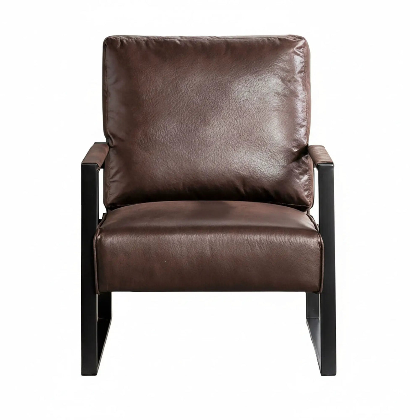 Classic Mid Century Modern Accent Chair With Durable Square Metal Frame, Armchair by HouseOfZazla