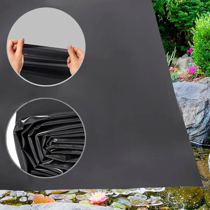 Pond Liners 20 x 30 Feet, Easy Cutting LDPE Pond Liner 20 Mil, High Preformed Koi Pond Liner for Ponds, Streams, Fountains and Garden Waterfall by GreenHaven Gardens