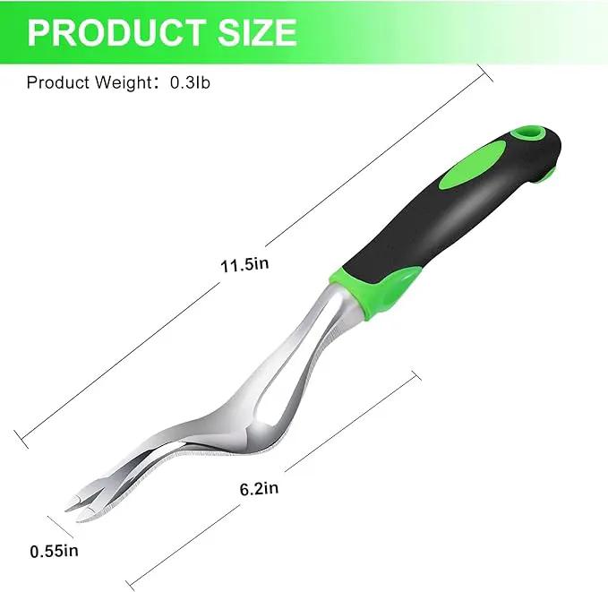 Kynup Garden Tools, Pitchforks, Garden Tools, Weeder Aluminum with Soft Rubberized Non-Slip Handle, Durable Garden Hand Tools Garden Gifts for Men Women by GreenHaven Gardens