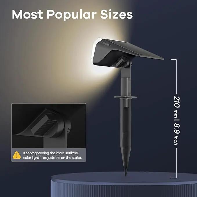 Linkind Solar Spot Lights Outdoor, 60 LEDs Solar Landscape Lights with 30% Conversion Rate and Waterproof IP67, Ideal for Outside, Garden, Yard, Pathway (4 Pack, Warm White) by GreenHaven Gardens