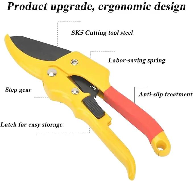 Garden clippers, premium Germany pruners, Work 3 times easier, professional pruning shears, cutting rose, flower, hedge, stem, tree, Sharp gardening scissors, Arthritis weak hand snips (Japanese, 1) by GreenHaven Gardens