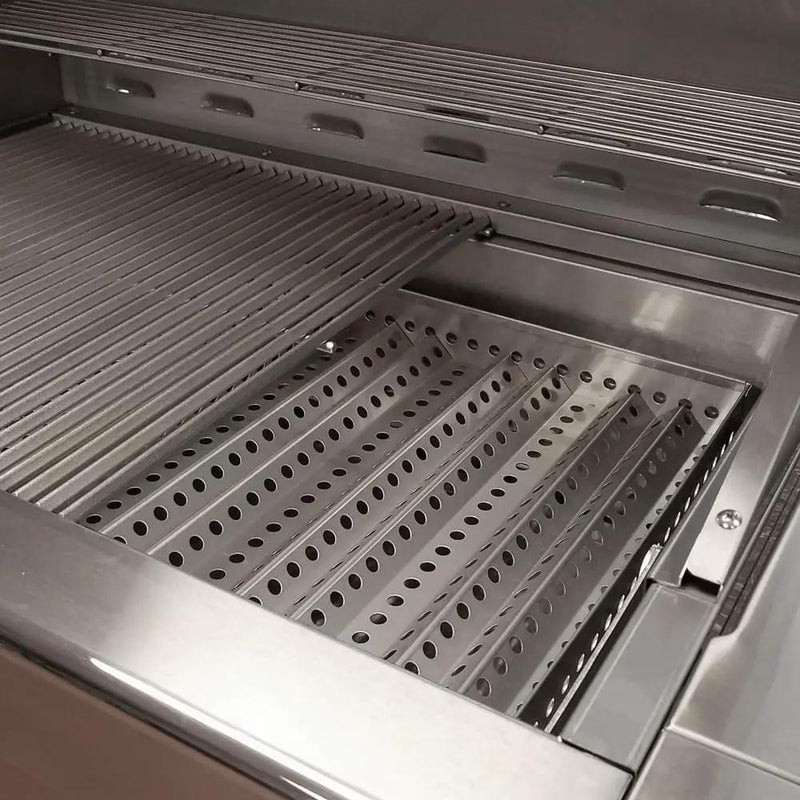 Turbo Charcoal 32 Inch Built-In Stainless Steel BBQ Grill with Charcoal Tray by GreenHaven Gardens