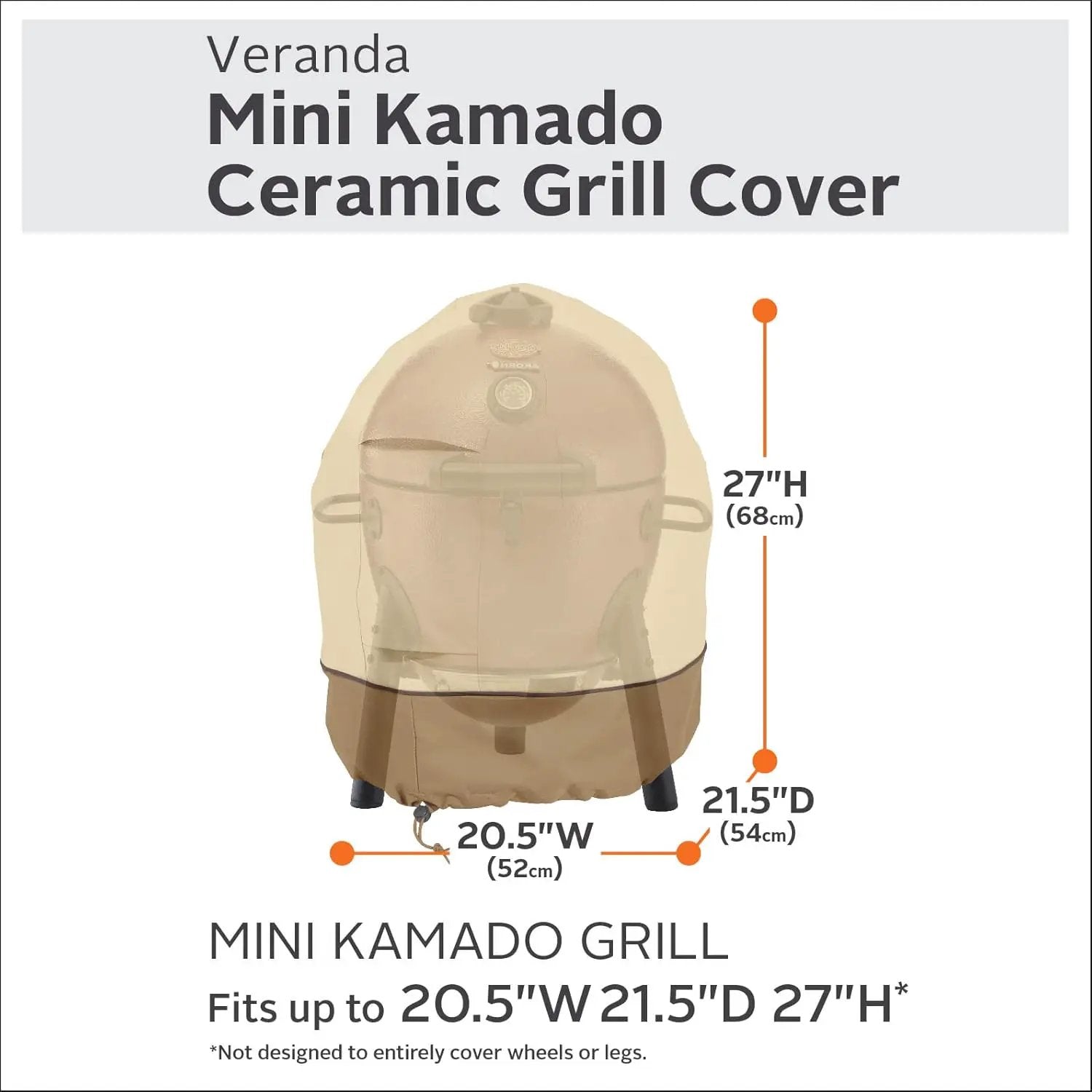 Kamado Joe KJ13RH Joe Jr. 13.5 inch Portable Charcoal Grill with Cast Iron Cart and Heat Deflectors, Blaze Red & Classic Accessories Veranda Water-Resistant 21 Inch Kamado Mini Ceramic BBQ Grill Cover by GreenHaven Gardens