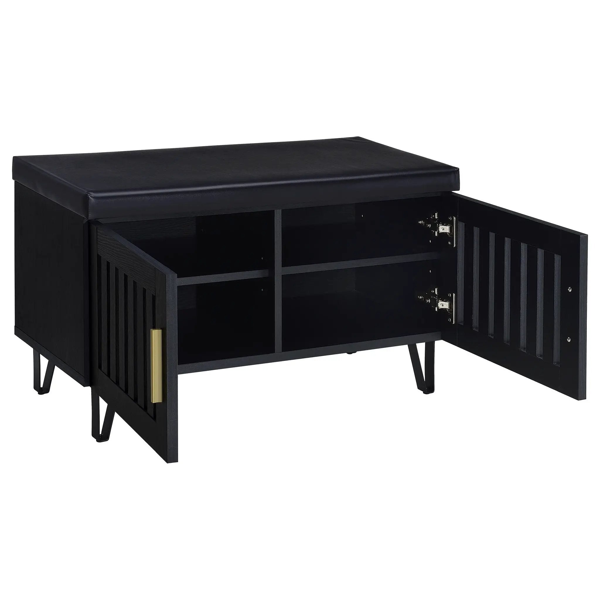 Clackamas - 2 Door Storage Bench With Padded Seat