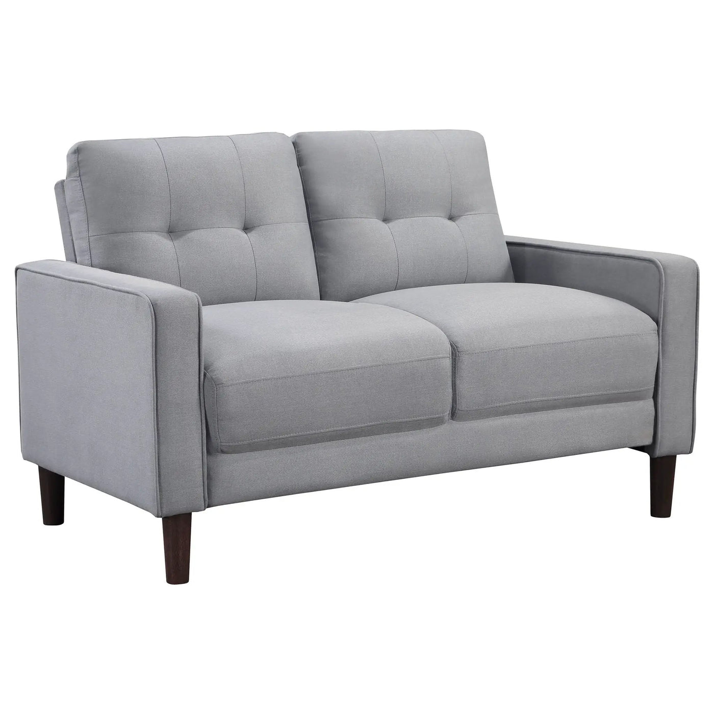 Harvey - Tufted Loveseat With Track Arm Design by HouseOfZazla