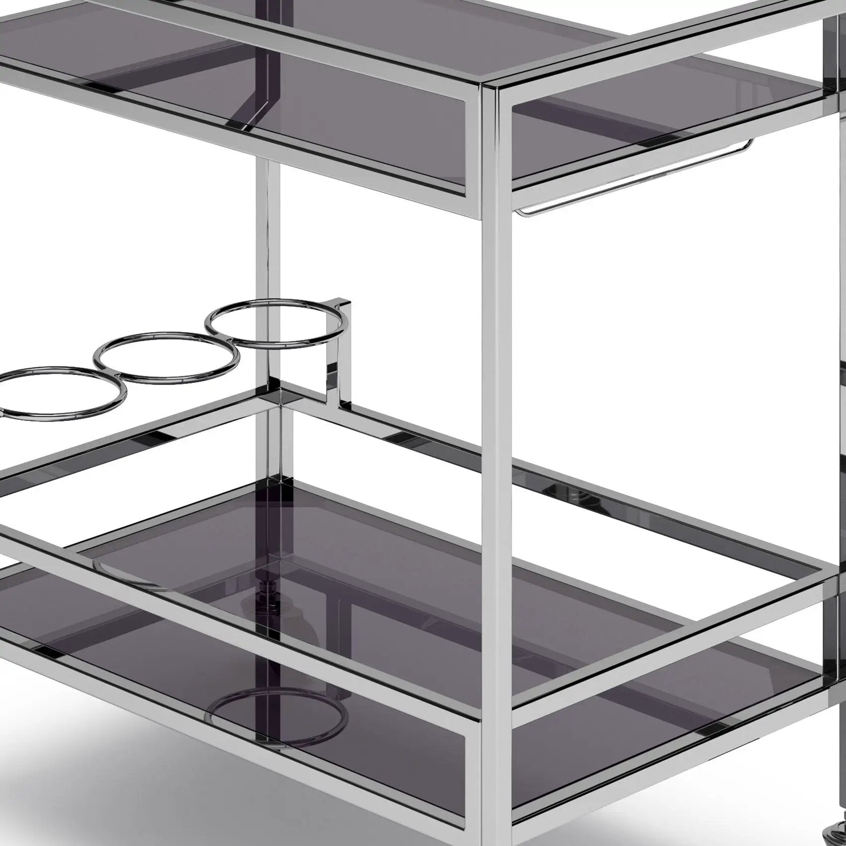 Watts - Bar Cart - Chrome by HouseOfZazla
