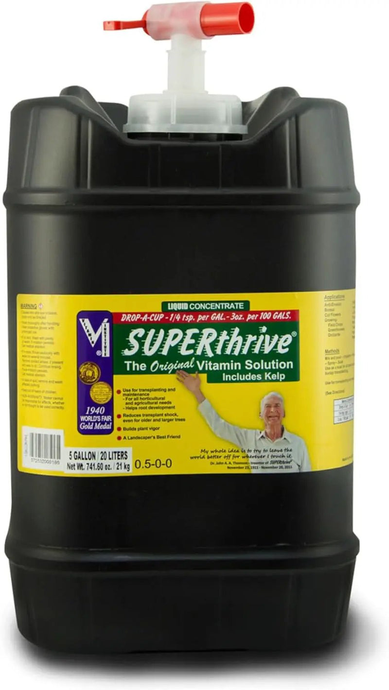 SUPERthrive VI30182 Plant Vitamin Solution, 5 Gallon by GreenHaven Gardens