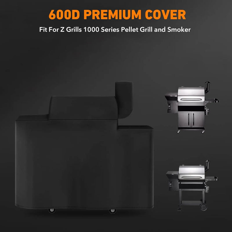 ZBXFCSH Heavy Duty Replacement Grill Cover Compatible with Z Grills 1000 Series 1000D/10002B Pellet Grill and Smoker by GreenHaven Gardens