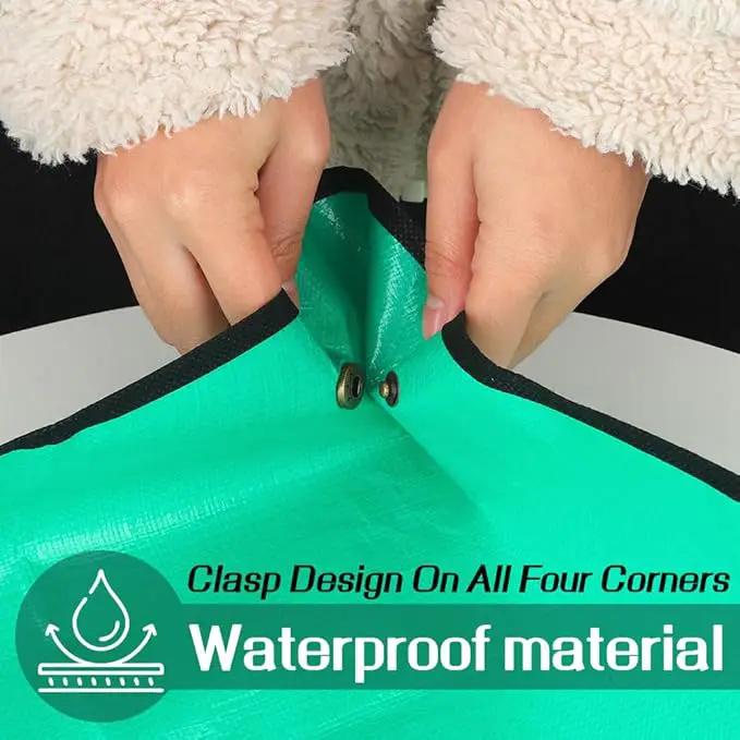 Potting Mat,Gardening Gifts,Repotting Mat,Gardening Hand Tools,Repotting Mat for Indoor Plants,Plant Mat,Gardening Tool Set,Indoor Gardening System,Gardening Gifts(Green 39.75 * 29.5 in) by GreenHaven Gardens