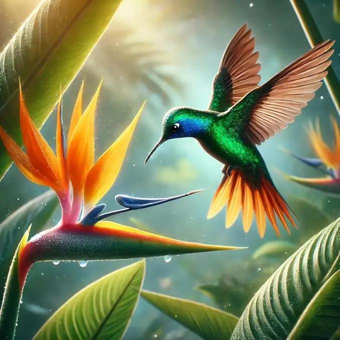 Bird of Paradise - Orange - Strelitzia Reginae. (2 Orange BoP in Cup) by GreenHaven Gardens