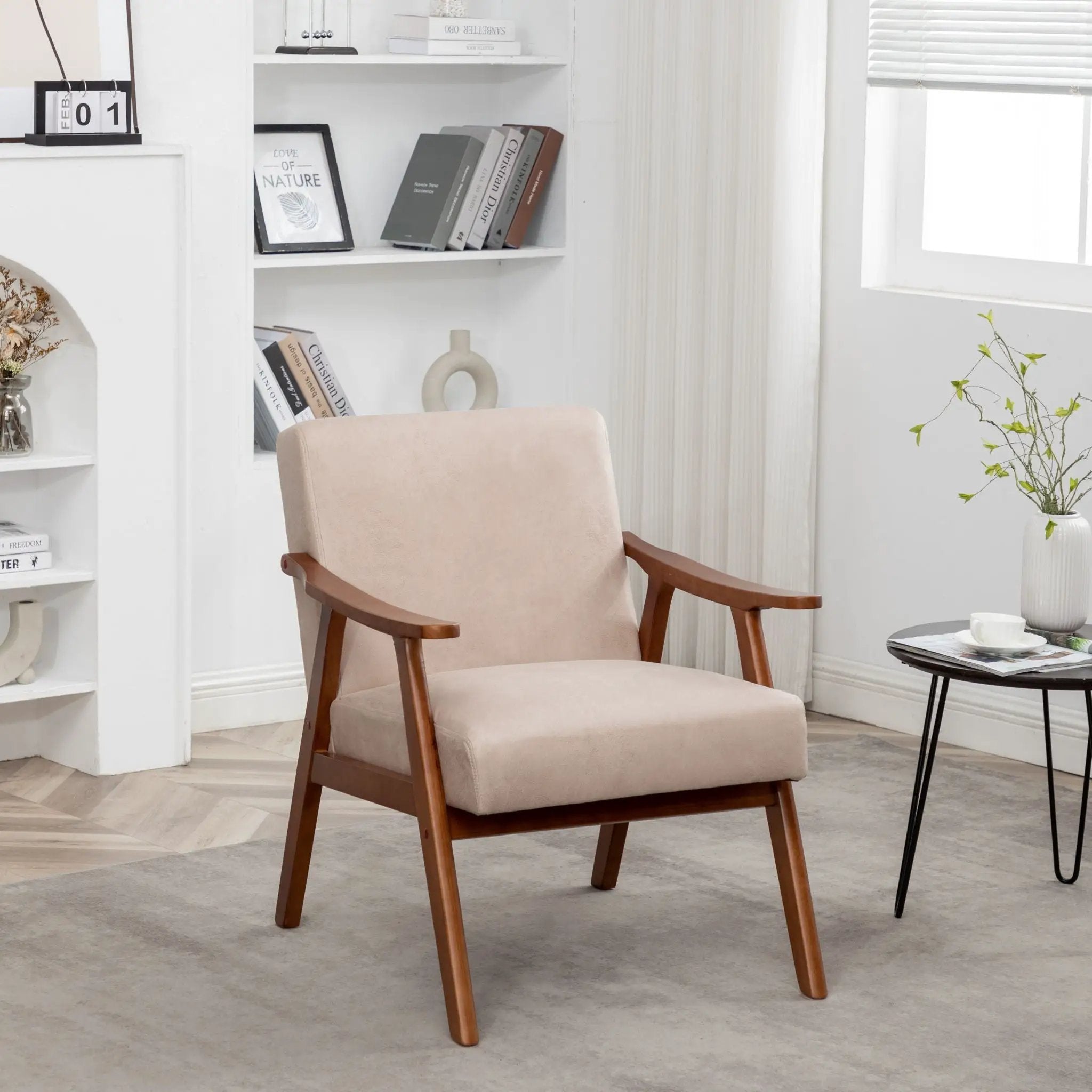 Accent Chair, Classic Mid Century Modern For Extra Seating by HouseOfZazla