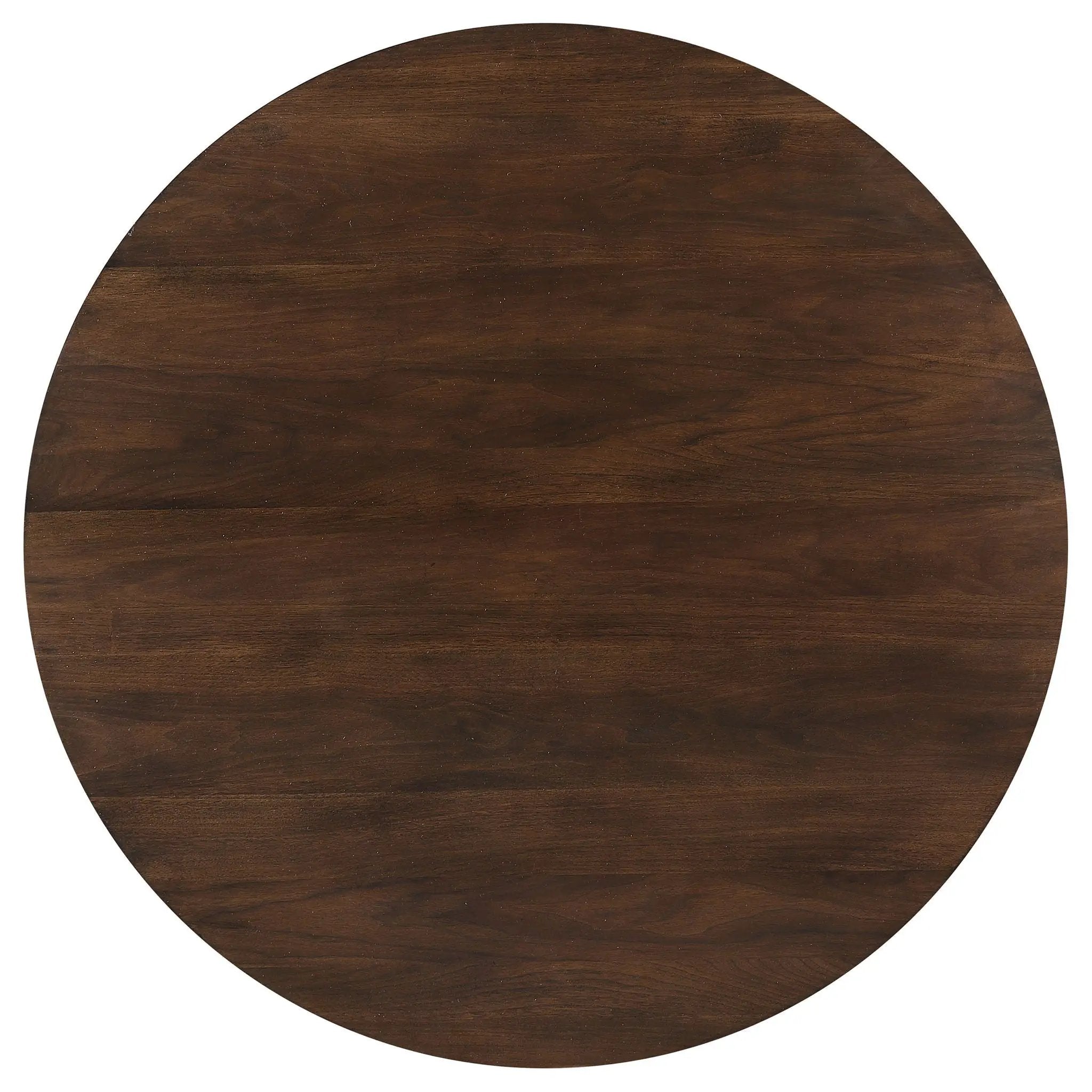 Everton Round 53-inch Wood Dining Table Dark Walnut by Unique Piece Furniture