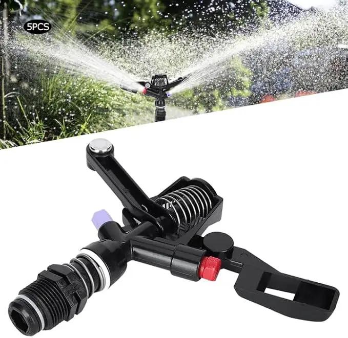 5PCS Garden Impulse Sprinkler Impact Sprinkler for Watering Irrigation, 3/4in DN20 Male Thread by GreenHaven Gardens