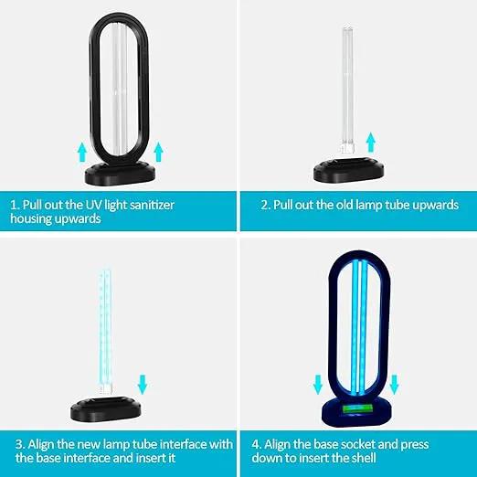 UV Light Sanitizer Replacement Light Bulb with Ozone,38W UV Light Bulb,UVC Home Disinfection Device Light Bulb,1 Count by GreenHaven Gardens