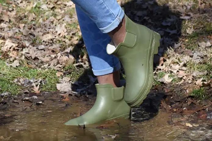 NORTY - Womens Ankle Rain Boots - Ladies Waterproof Winter Spring Garden Boot runs ½ size large by GreenHaven Gardens