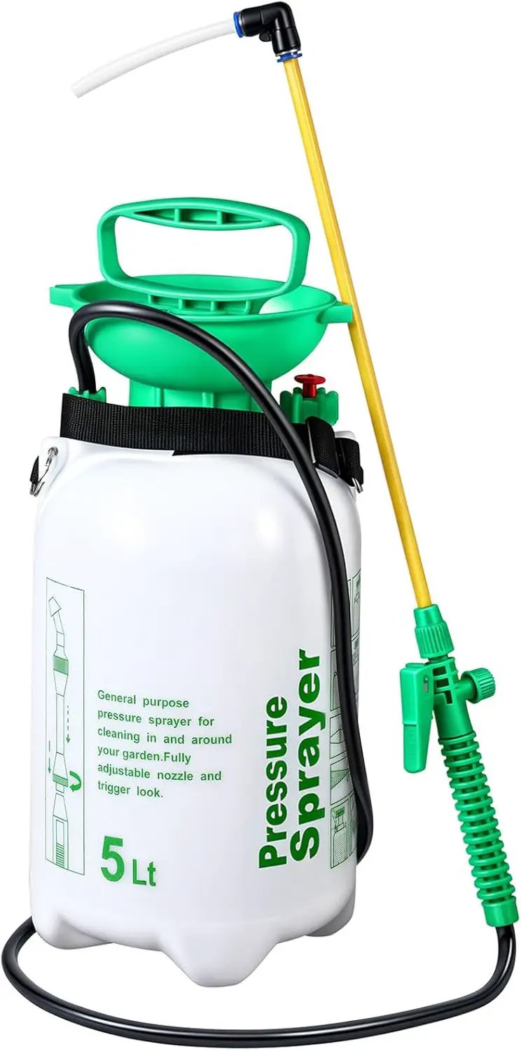 Honeydak 1. 3 Gallon 5l Watering Can Device for Watering Hanging Plant Basket Hard to Reach High Plant Waterer Sprayer Pump Pressured Sprayer for Indoor or Garden by GreenHaven Gardens