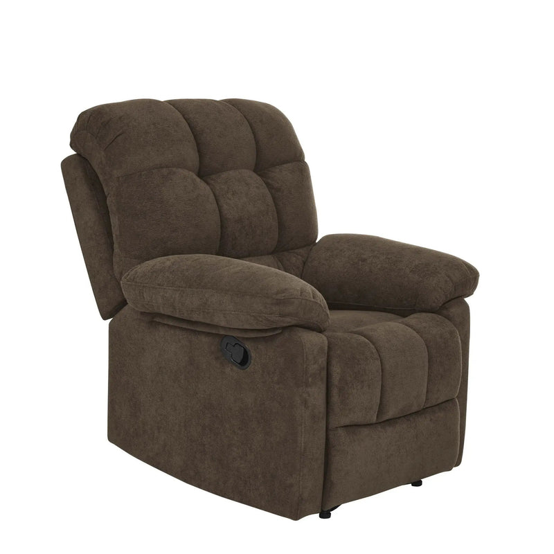 Devonaire - Manual Recliner With Padded Arms - Dark Brown by Unique Piece Furniture
