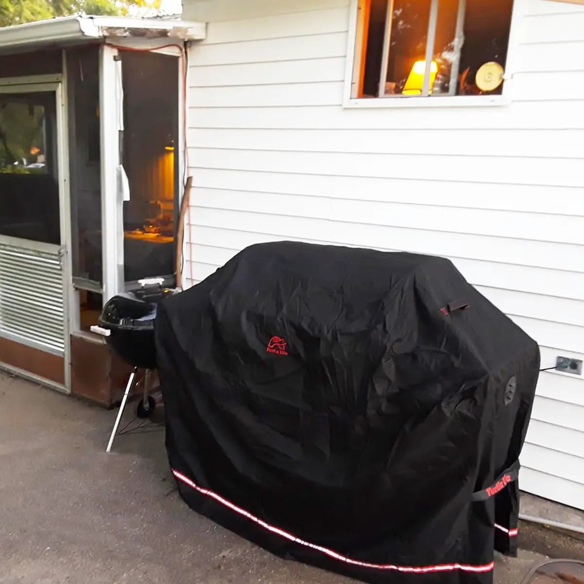 BBQ Grill Cover, 52 Inch Heavy Duty Waterproof 3 Burner Barbecue Gas Grill Covers for Weber Spirit Char-Broil Performance and Signature, Black by GreenHaven Gardens