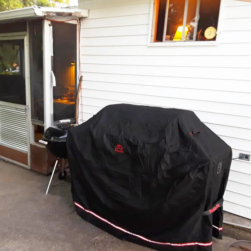 BBQ Grill Cover, 52 Inch Heavy Duty Waterproof 3 Burner Barbecue Gas Grill Covers for Weber Spirit Char-Broil Performance and Signature, Black by GreenHaven Gardens