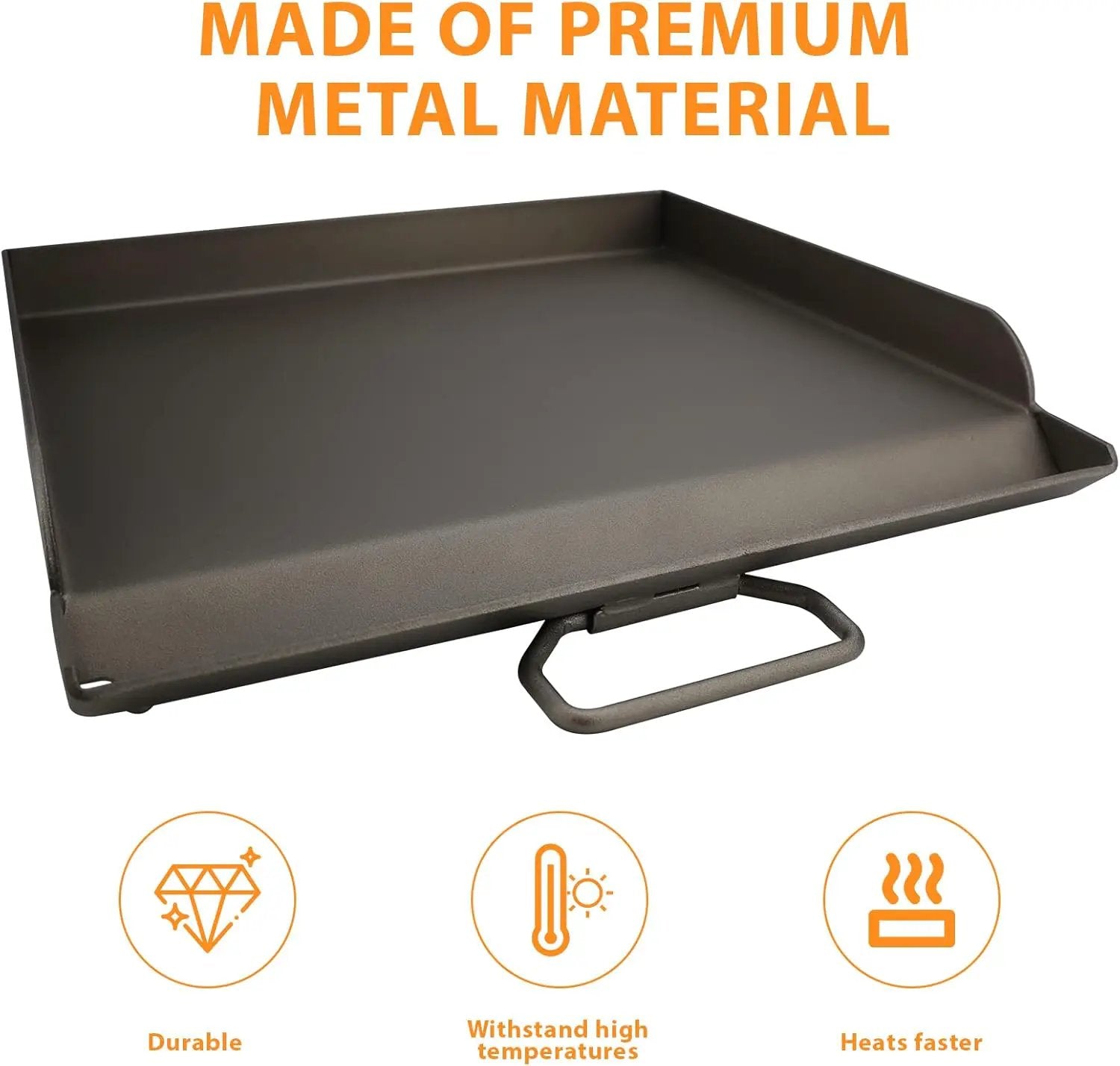 Uniflasy Fry Griddle for Camp Chef Stove, 14" x16" Flat Top Gas Grill Griddle for Camp Chef EX60LW EX60P EX60FP EX60B EX280LW DB60D YK60LW EX90LW SB30D, Professional Griddle Flat Top Plate by GreenHaven Gardens